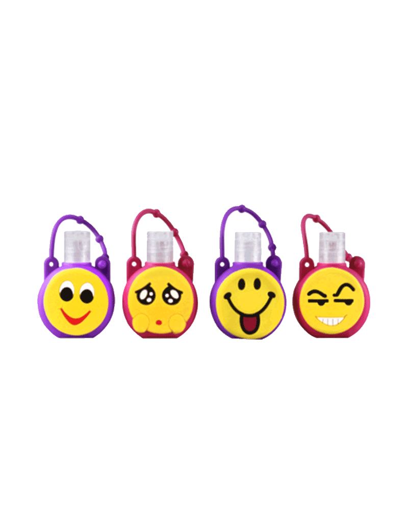 >Cute emoji Silicon Hand Hand Sanitizer Sleeve